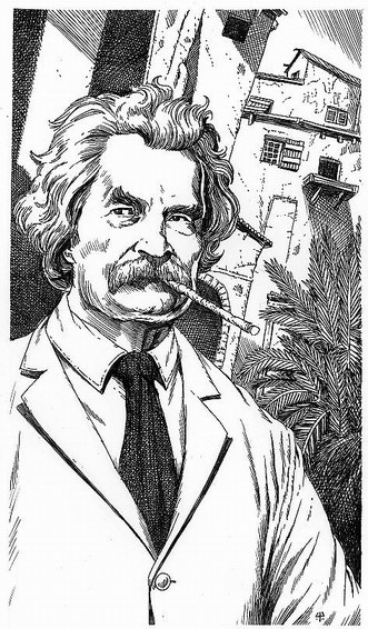 MARK TWAIN (book interior illustration)