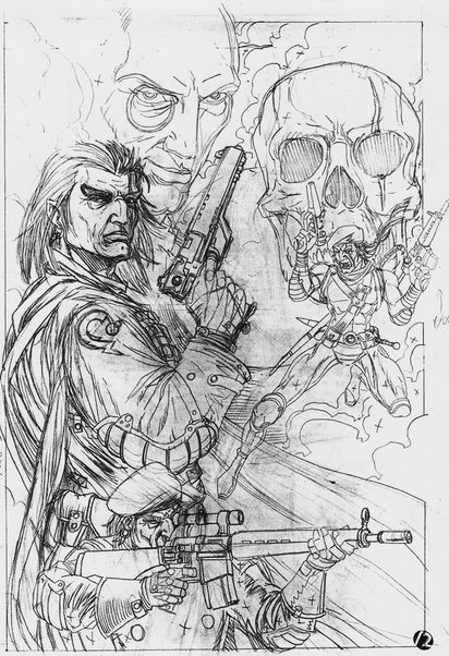 Penciled page for GRIMJACK KILLER INSTINCT #1