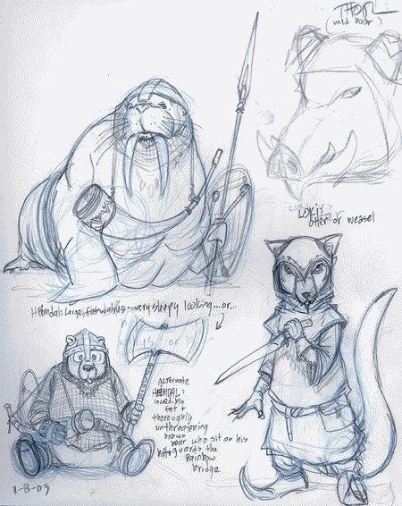 Characater studies for the ODIN project