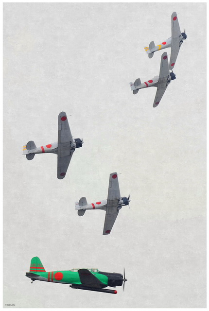"Zeroes: Attack Formation" signed print